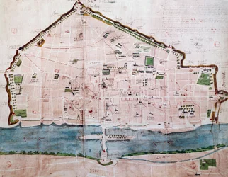 Stadskaart van Orléans, Frankrijk