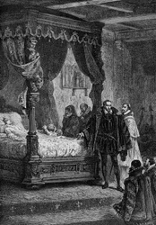 Coligny aan het sterfbed van Frans II - in 