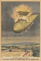 Botsing tussen een luchtschip en een vliegtuig in Oostenrijk