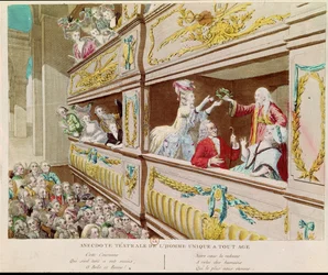 Kroning van Voltaire in de Comédie-Française