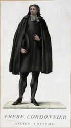 Kostuum van broeder schoenmaker, oud kostuum