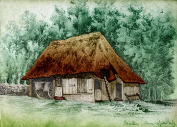 Huisje in Frankrijk (tekening)