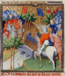 Engeland en Frankrijk in oorlog, illustratie uit 