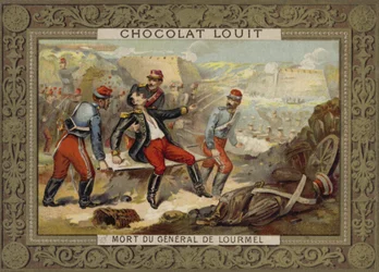 De dood van generaal Lourmel, Slag bij Inkerman, Krimoorlog, 1854