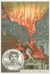 Dood van de ballonvaarder Sophie Blanchard, 1819