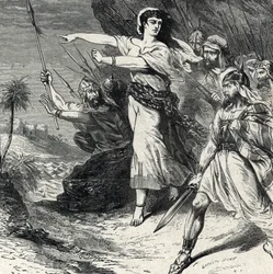 Deborah leidt het volk van Israël