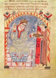 Opdracht aan Karel de Kale, uit La Vie de St. Amand