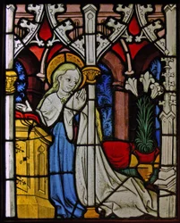 De Maagd Maria bij de Annunciatie, oorspronkelijk uit de Boven-Rijn