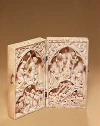 Diptiek met de Kroning van de Maagd en het Laatste Oordeel, ca. 1260-70