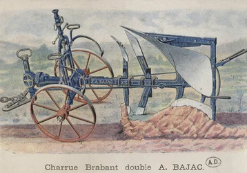 Dubbele Brabantse ploeg, uitgevonden door Antoine Bajac, ca. 1900