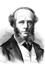 Edward Orange Wildman WITEHOUSE (1816-1890), Engelse elektrotechnicus op de transatlantische telegraafkabel. Gravure 1868