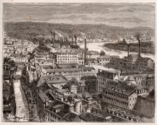 Elbeuf - Seine-Maritime - gravure in 