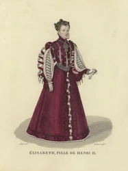 Elisabeth van Valois, dochter van koning Hendrik II van Frankrijk