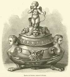 Inktpot van Ariosto, bewaard in Ferrara