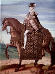 Ruiterportret van Hendrik IV (1553-1610) koning van Frankrijk