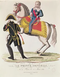 Ruiterportret van Napoleon II, koning van Rome, april 1815