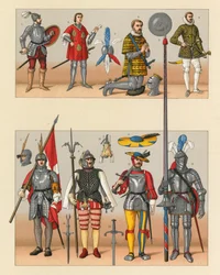 Europa XV-XVIe eeuw kostuum