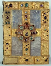 Evangelisch ingelegd met edelstenen van Saint Gauzelin (Gauzelin van Toul)