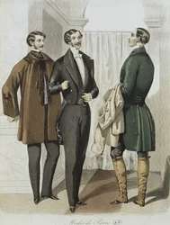 Avondjurk, illustratie uit Le Journal des Tailleurs, 16 februari 1851
