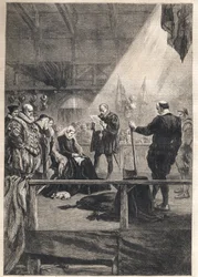 Executie van Maria, koningin van Schotland en koningin-gemalin van Frankrijk