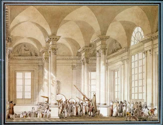 Tentoonstelling van astronomische glazen en optische instrumenten