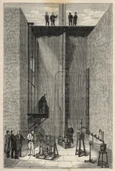 Ervaring van Henri Victor Regnault (1810 - 1878) - Henri-Victor Regnault aan het Collège de France - Gravure in 