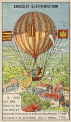 Mislukte poging van Guyton de Morveau om een ballon te sturen