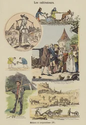 Boeren (kleurenlitho)