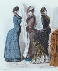 Modeplaat uit Le Moniteur de la Mode, 1882