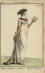 Modieuze vrouw die een boek leest
