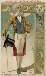 Modieus geklede man, 1792