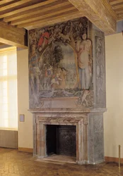 Open haard in de Chambre du Roi