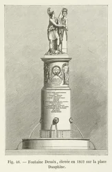 Desaix Fontein, opgericht in 1802 op het Dauphineplein