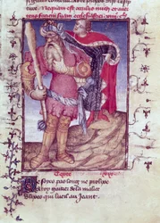 Odysseus die het oog van de Cycloop doorboort, uit de Epitre d