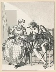 Frankrijk XVIIIe eeuw kostuum