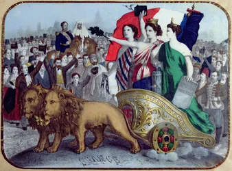 Frankrijk verkondigt vrijheid, 1848
