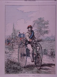 Franse leger driewieler rijder (velocipedist)