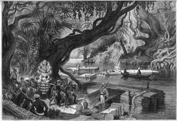 Franse Delaporte-missie naar de ruïnes van Angkor, Cambodja