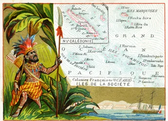 Franse bezittingen in Oceanië, c.1890