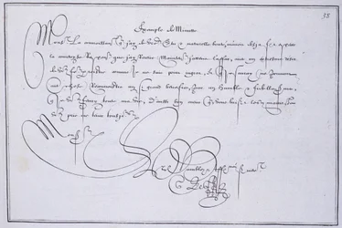 Franse kalligrafie: Technografie, 