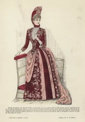 Franse modeplaat, 1885-86