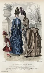 Franse modeplaat, eind 19e eeuw