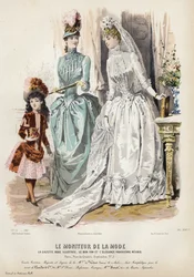 Franse modeplaat, eind 19e eeuw