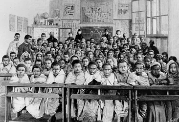 Franse school in Kabylie, 1891