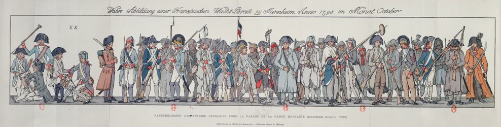 Franse soldaten in Duitsland, 1795