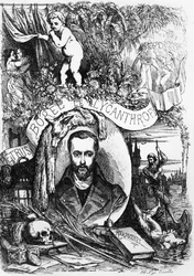 Frontispice voor Champavert door Petrus Borel, de Lycanthrope (1809-59) 1872