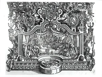 Frontispice van de Missen door Roland de Lassus (1532-94), 1589