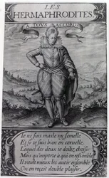 Frontispice van Les Hermaphrodites door Thomas Artus, 1605