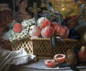 Fruitvaas en mand (detail)
