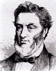 Gabriel-Claude-Jules Favre (1809-1880) Franse politicus (gravure)